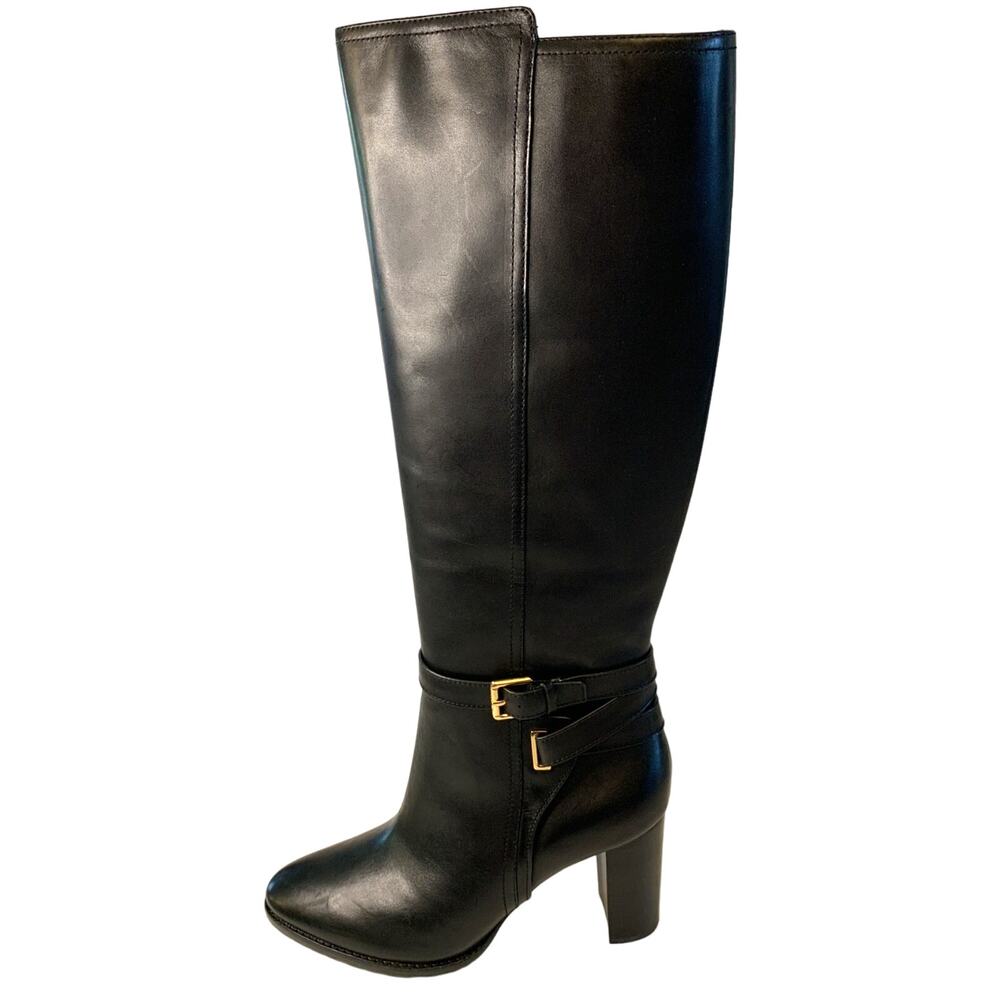 Ralph Lauren Women's Leather Buckled Dress Boot | Size 11 | NIB
